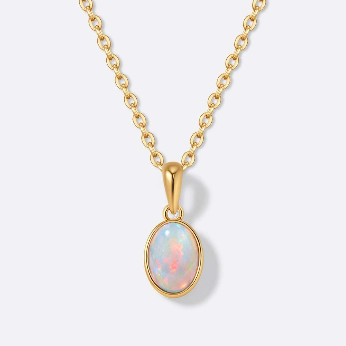White Opal / Yellow Gold