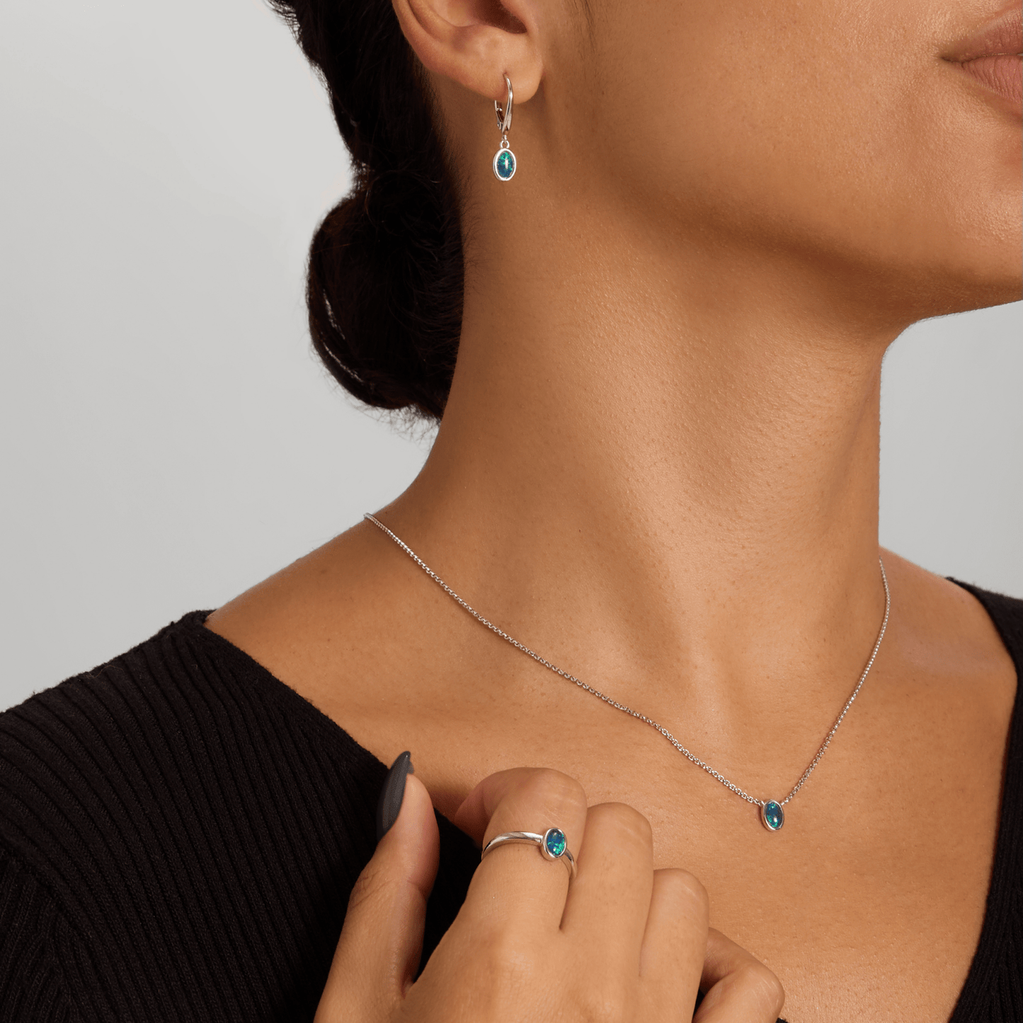 Allure of the Black Opal - Ring | Liberty Angels