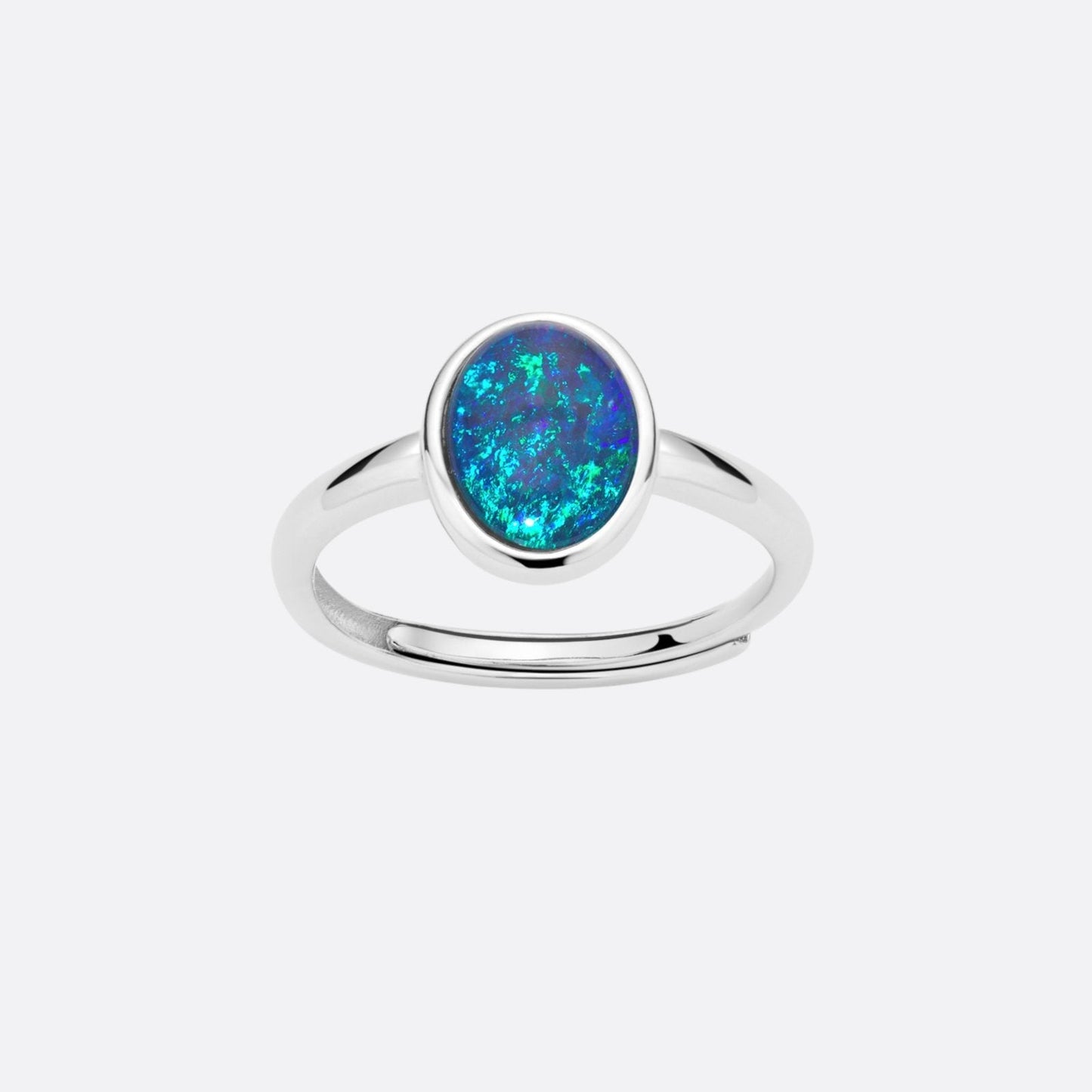 Ellipse of the Black Opal - Ring | Liberty Angels