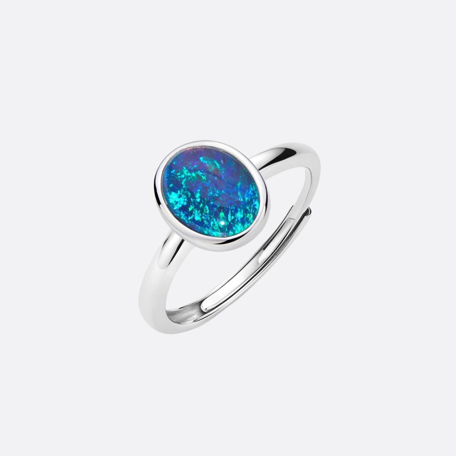 Ellipse of the Black Opal - Ring | Liberty Angels