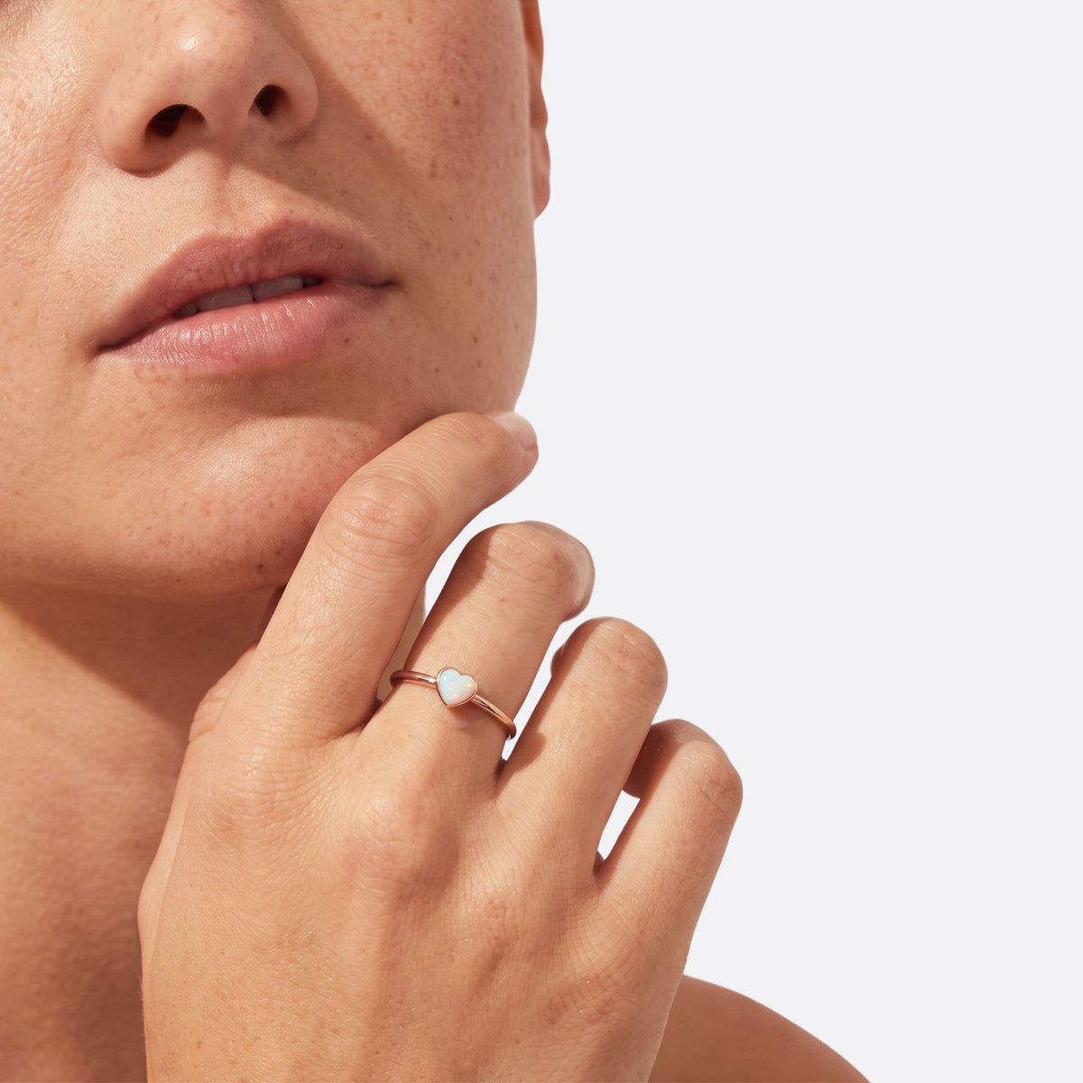 White Opal / Rose Gold