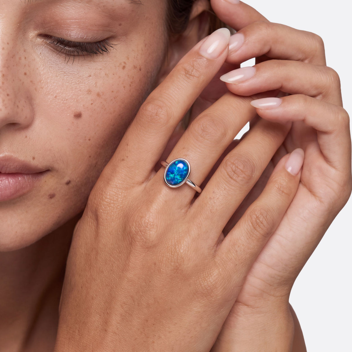 Ellipse of Flame Blue/Green