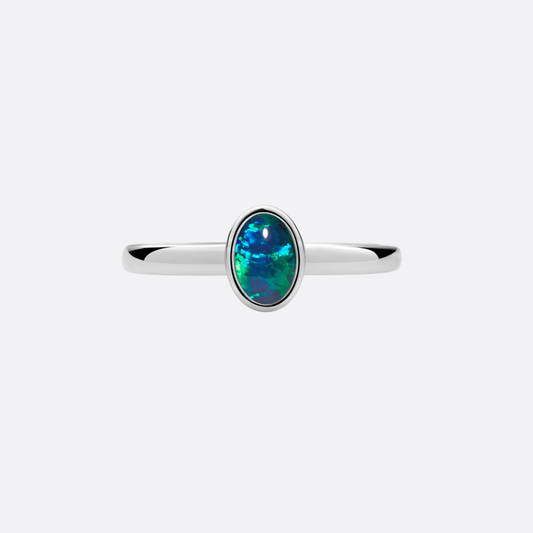 Allure of Flame Blue/Green - Ring | Liberty Angels