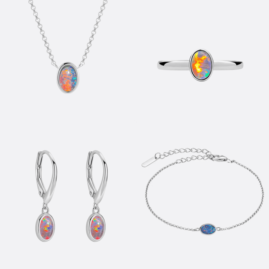 Allure of Flame Red - Komplett - Set - Schmuck - Set | Liberty Angels