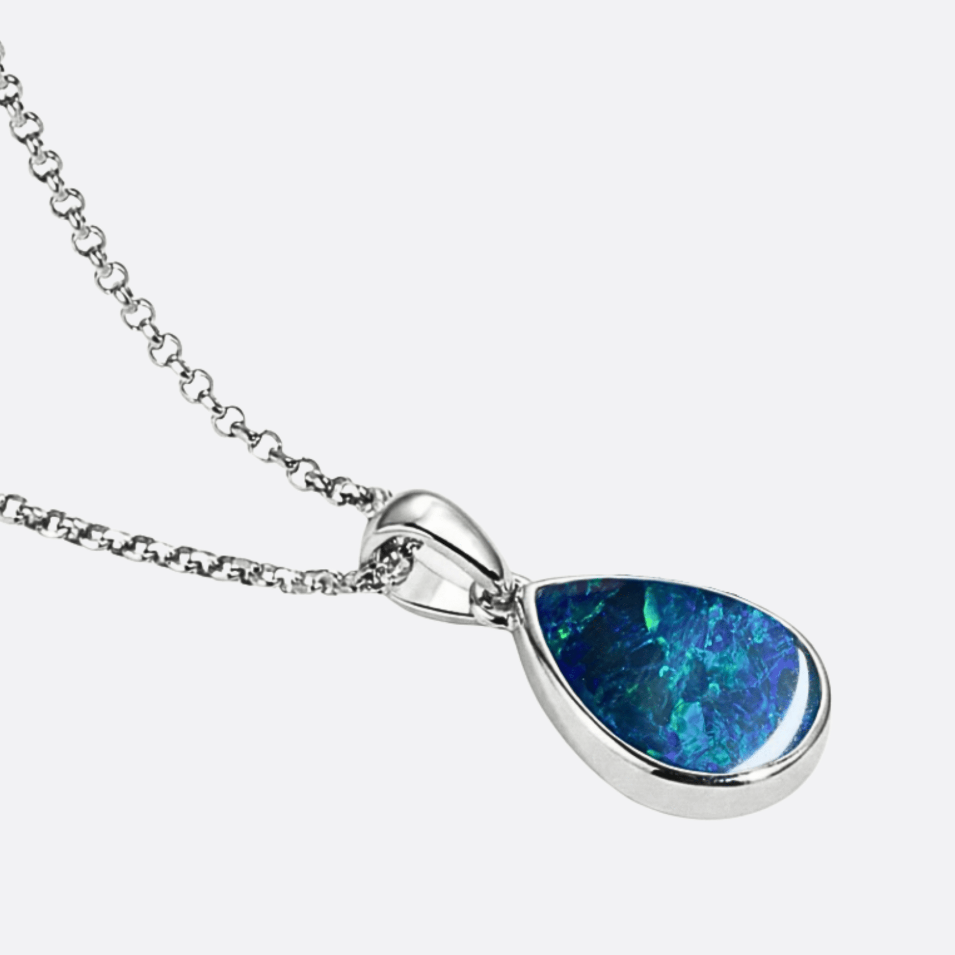Drop of Flame Blue/Green - Kette | Liberty Angels