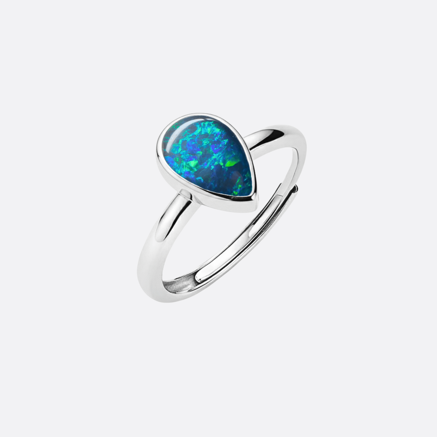 Drop of Flame Blue/Green - Ring | Liberty Angels