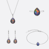 Drop of Flame Red - Komplett - Set - Schmuck - Set | Liberty Angels