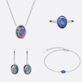 Ellipse of Flame Red - Komplett - Set - Schmuck - Set | Liberty Angels