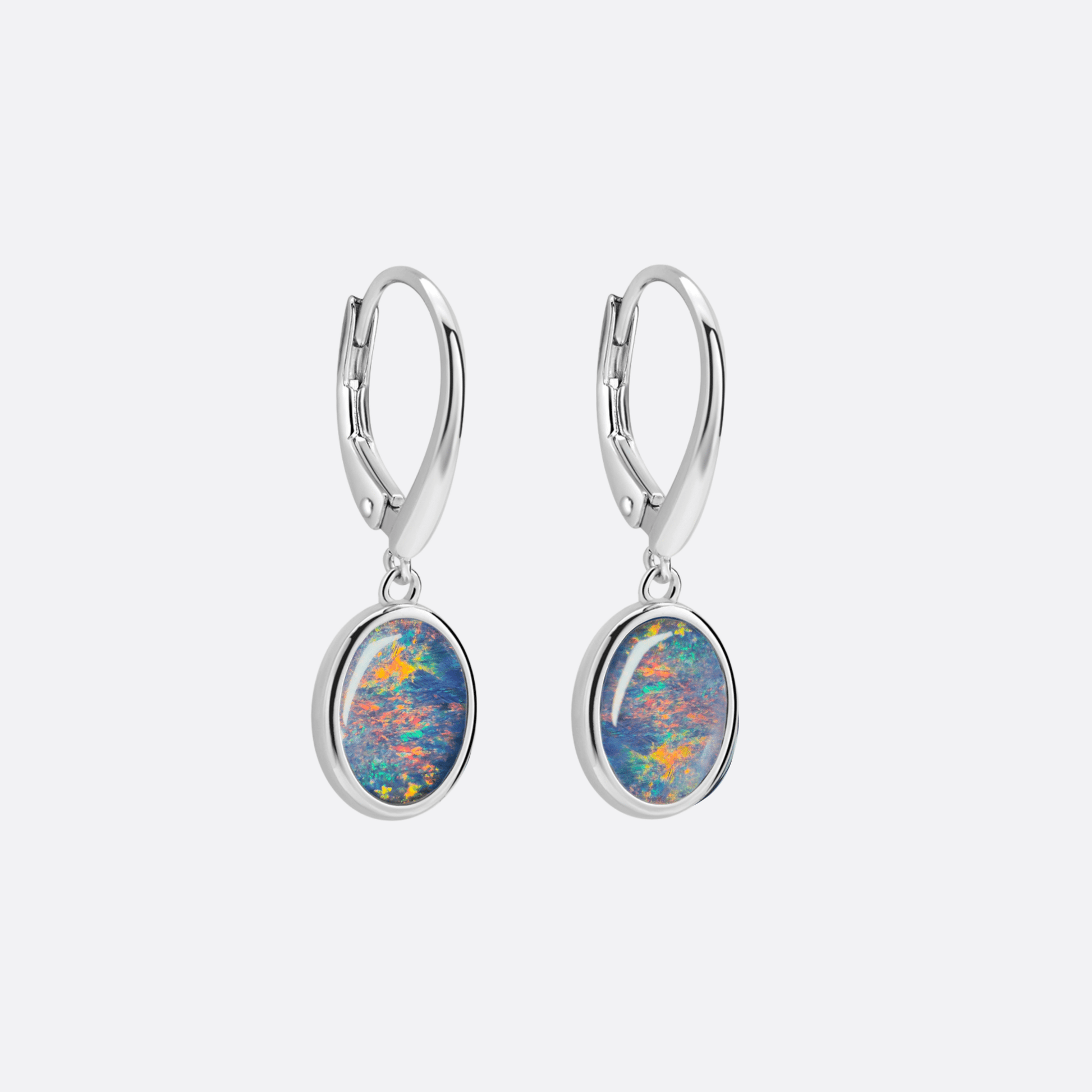 Ellipse of Flame Red - Ohrring | Liberty Angels