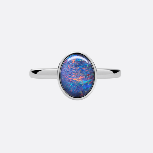 Ellipse of Flame Red - Ring | Liberty Angels