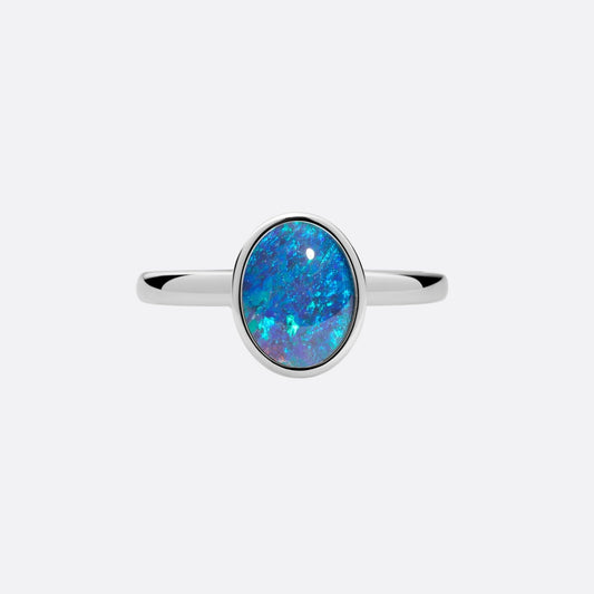 Ellipse of the Black Opal - Ring | Liberty Angels