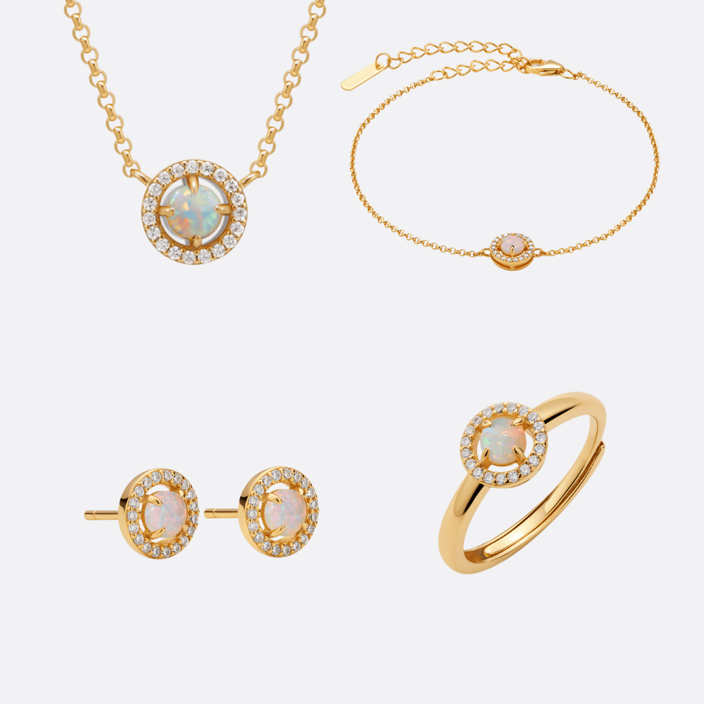 Golden Opal Spectacle Collection - Komplett Set - Schmuck - Set | Liberty Angels